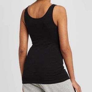 Black Slim Fit Tank Top Women's Large NWT